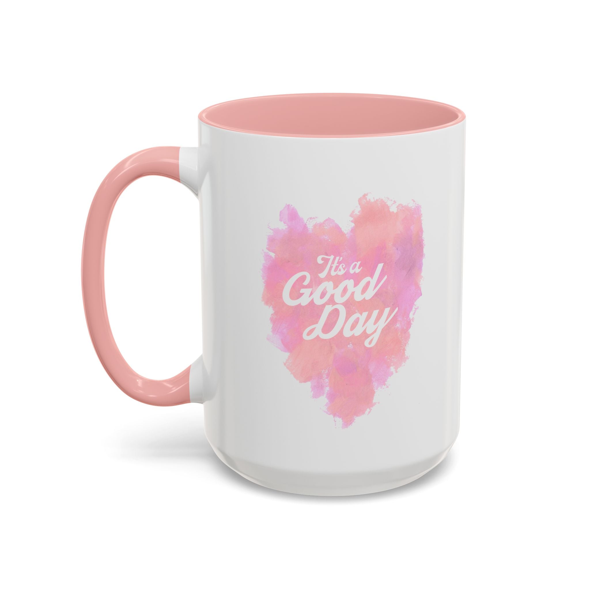 Good Day Pink Accent Coffee Mug (11/15oz)