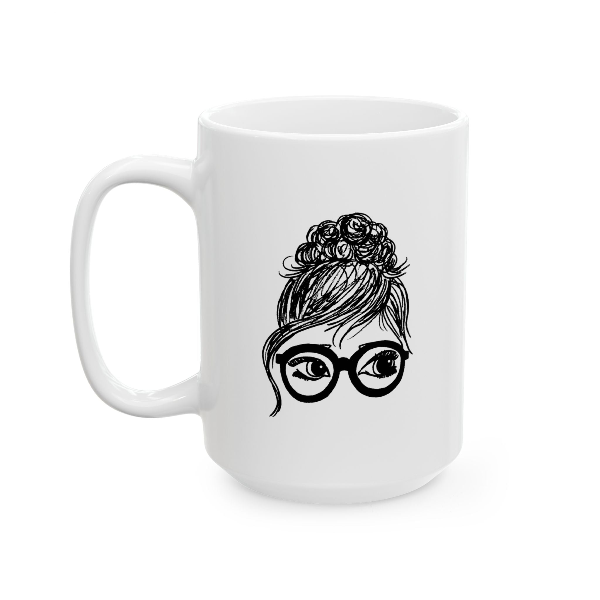 Bridgette - Girls in Glasses Illustration Coffee Mug (11oz & 15oz)