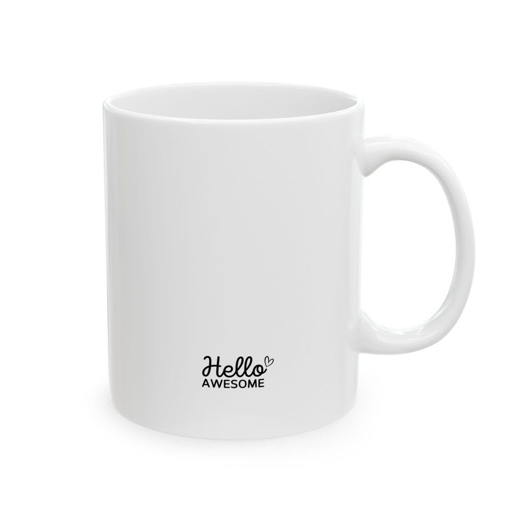 Hello Awesome Honeycomb Bee Coffee Cup (11oz, 15oz)