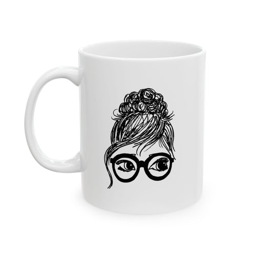 Bridgette - Girls in Glasses Illustration Coffee Mug (11oz & 15oz)